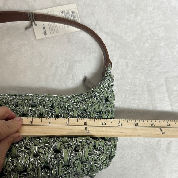 A New Day Green and Brown Mini Bag with Textured Design - Picture 5 of 10